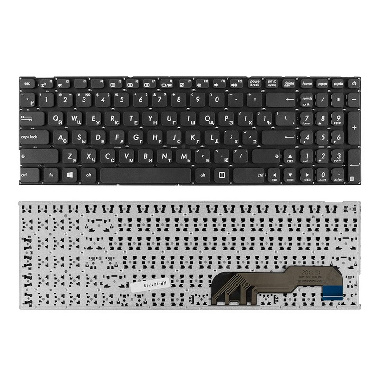 Клавиатура Asus X541NA, X541NC, X541SA, X541SC, X541UA. Плоский Enter. Черная без рамки