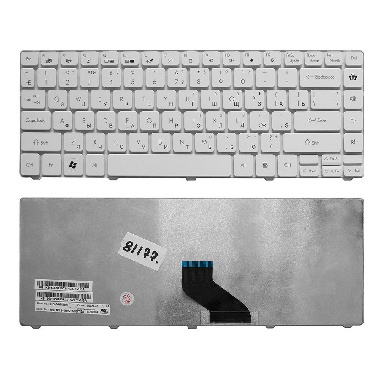 Клавиатура Packard Bell EasyNote NM49, NM85, NM86, NM87, NM98 белая
