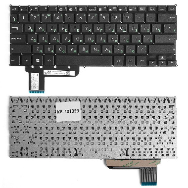 Клавиатура Asus T200, t200t, T200TA. Плоский Enter. Черная, без рамки. 0KNB0-1105RU00