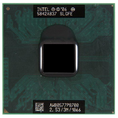 Процессор для ноутбука Intel Core 2 Duo Mobile P8700 Socket P 2.53 ГГц SLGFE