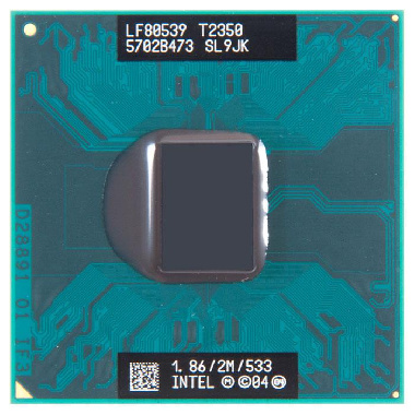 Процессор для ноутбука Intel Core Duo T2350 Socket M 1.86 ГГц SL9JK