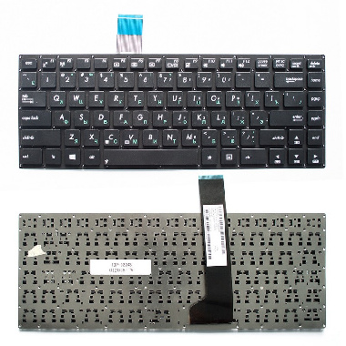 Клавиатура Asus K46CM, S46C, K46C, K46, 46CB, K46CA, S46. Плоский Enter. Черная, без рамки. PN: 0KNB