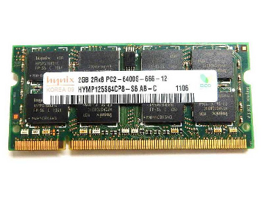 Оперативная память SODIMM DDR2 2Gb PC2-6400S 800MHz Hynix HYMP125S64CP8-S6 для ноутбука