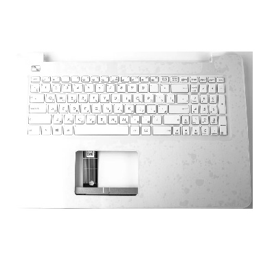 Топкейс с клавиатурой для ноутбука Asus X756UA TopCase Белая 13NB0A03AM0221 90NB0A03-R30201