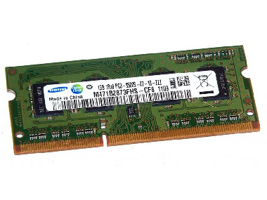 Оперативная память SODIMM DDR3 1Gb PC3-8500s 1066MHz Samsung M471B2873FHS-CF8 для ноутбука
