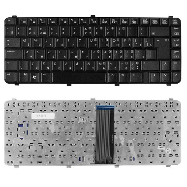 Клавиатура HP Omnibook 500, 510, 520, 530, HP Pavilion ZU175. Г-образный Enter. Черная, без рамки. P
