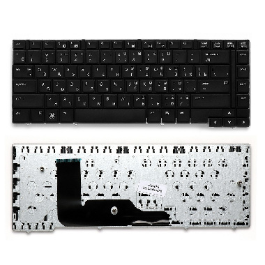 Клавиатура HP Probook 6455b, 6440b, 6445b, 6450b. Плоский Enter. Черная без рамки. PN: V103126BS1.