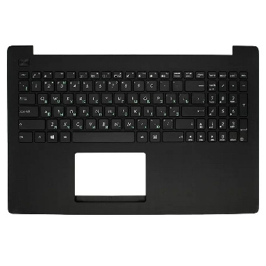 Клавиатура для ноутбука Asus X553M, X553S черная, верхняя панелью в сборе (черная), 0KN0-R91RU21