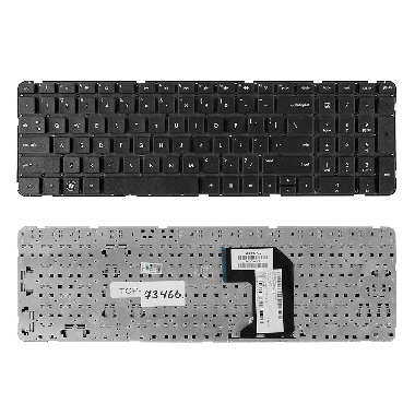 Клавиатура HP Pavilion G7-2000, G7-2100, G7-2200, G7-2300. Плоский Enter. Черная, без рамки. US. PN: