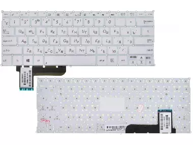 Клавиатура Asus X201 X201E X202 X202E S200 0KNB0-1122US00 (Белая)